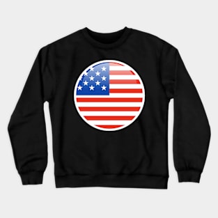 Wear Your Patriotism on Your Sleeve: The USA Flag Enamel Pin Crewneck Sweatshirt